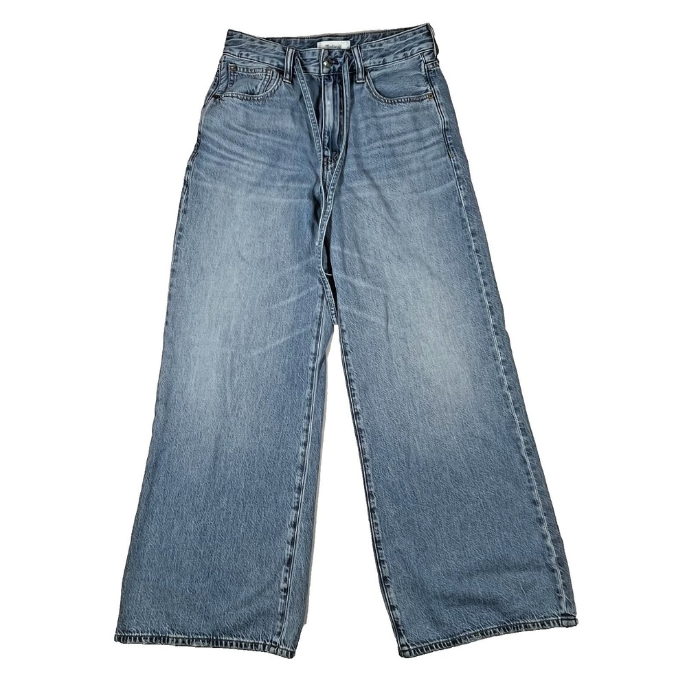Madewell Curvy Ultimate Wide-Leg Jeans Womens 27 (Fits 28x30) Blue High Rise
